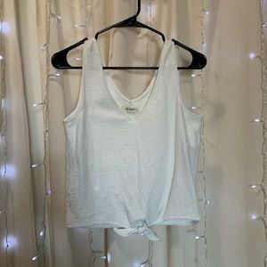 Madewell Textured Cotton Crop Tank Top